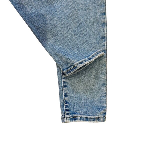 Custom Denim | Levis 711 Skinny Jeans - Smiley Love Patches - Size 26 - Picture 3 of 8